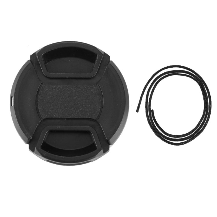 52mm Center Pinch Camera Lens Cap(Black)