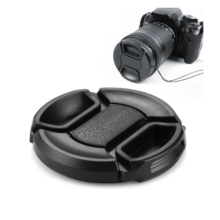 52mm Center Pinch Camera Lens Cap(Black)