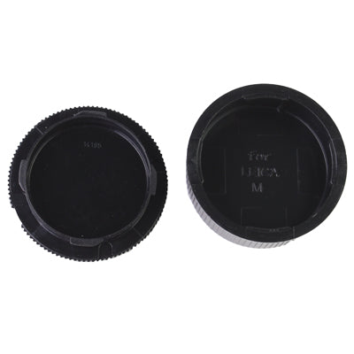 Camera Body Cover & Rear Lens Cap for Leica M Lens / SLR(Black)