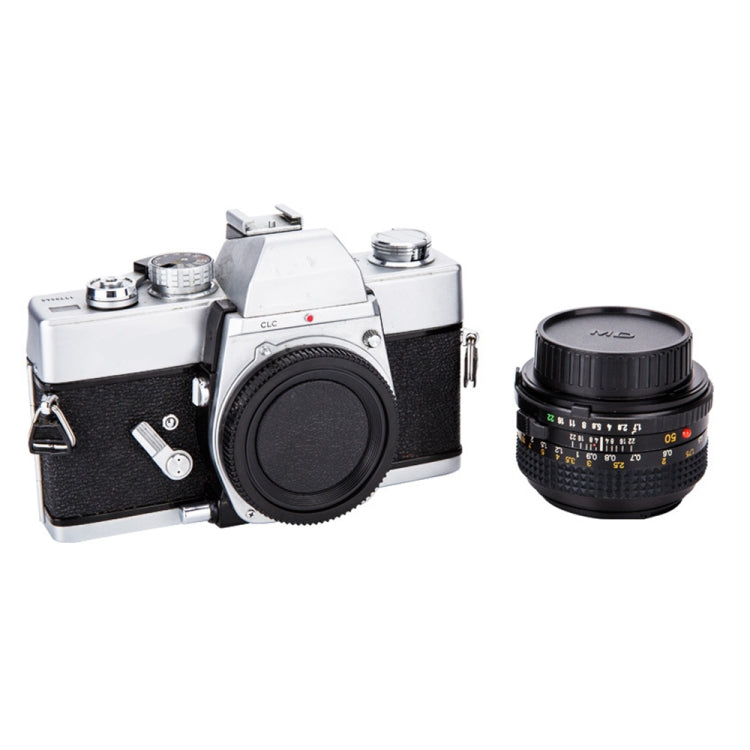 Camera Body Cover & Rear Lens Cap for Minolta MD(Black)
