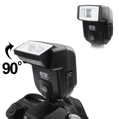 Universal Hot Shoe Camera Electronic Flash with PC Sync Port (CY-20)(Black)