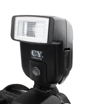 Universal Hot Shoe Camera Electronic Flash with PC Sync Port (CY-20)(Black)