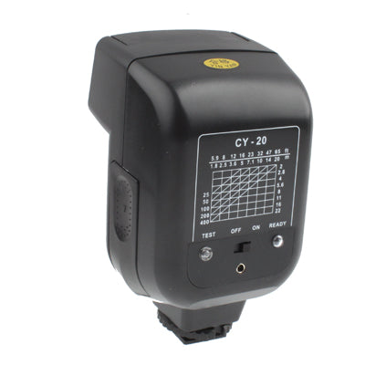 Universal Hot Shoe Camera Electronic Flash with PC Sync Port (CY-20)(Black)