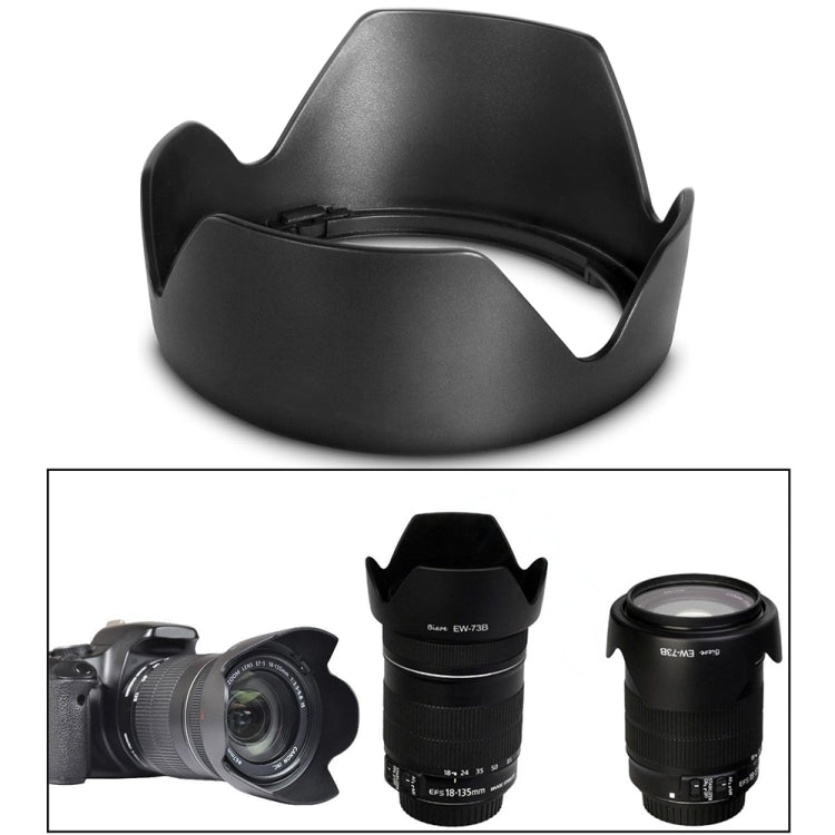 EW-73B Lens Hood Shade for Canon EF-S17-85/4-5.6USM IS Lens(Black)