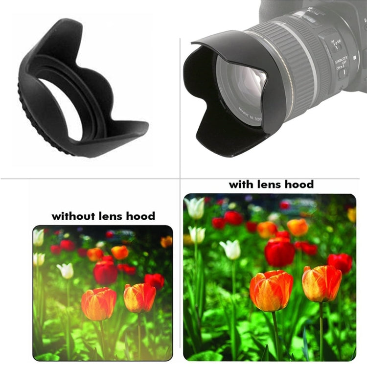 77mm Lens Hood for Cameras(Screw Mount)(Black)