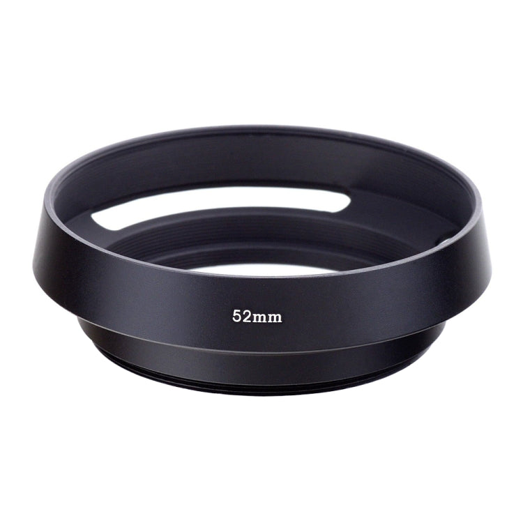 52mm Metal Vented Lens Hood for Leica(Black)