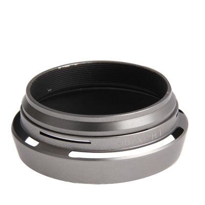 49mm Silver Metal Vented Lens Hood for Fuji X100 (LH-JX100)(Silver)