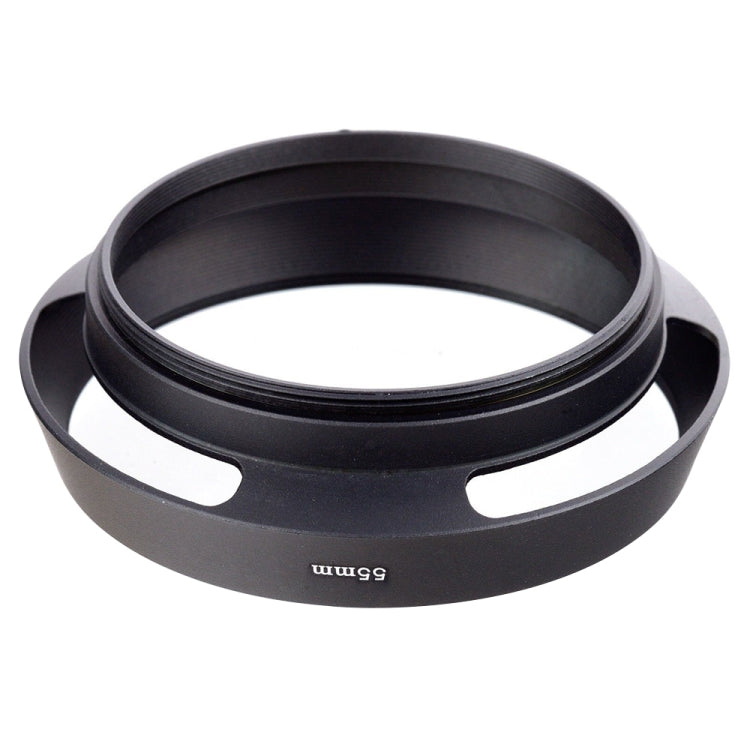 Metal Vented Lens Hood for All Leica Lens with 55mm Filter Thread(Black)