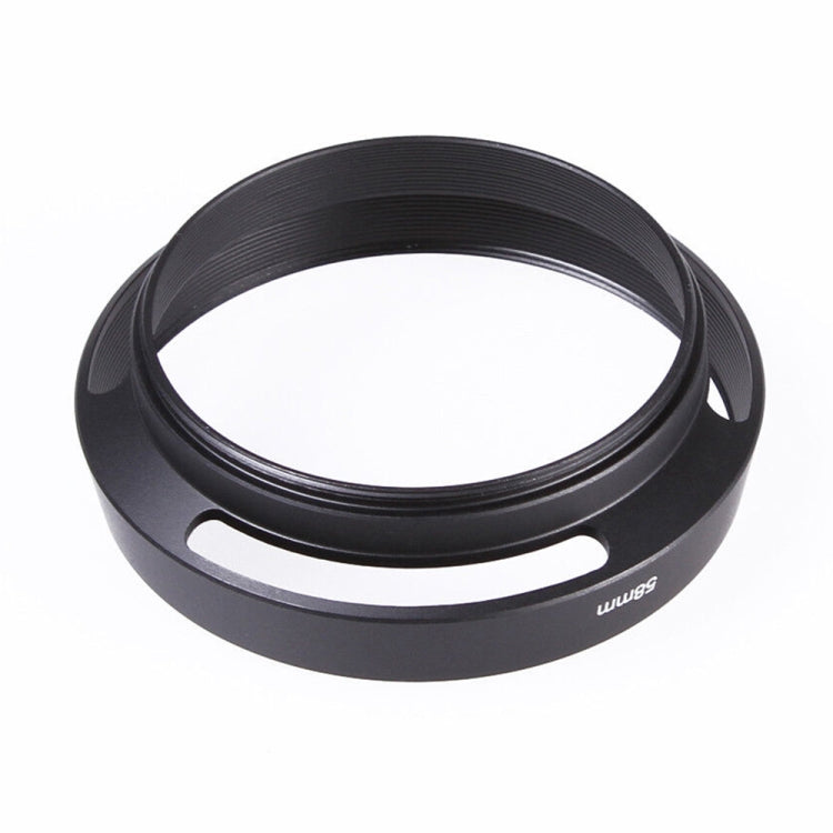 Metal Vented Lens Hood for Lens with 58mm Filter Thread(Black)