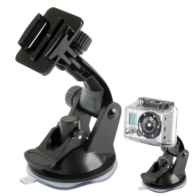 ST-17 Car Mount Dashboard & Windshield Vacuum Suction Cup for GoPro Hero11 Black / HERO10 Black /9 Black /8 Black /7 /6 /5 /5 Session /4 Session /4 /3+ /3 /2 /1, DJI Osmo Action and Other Action Cameras(Black)