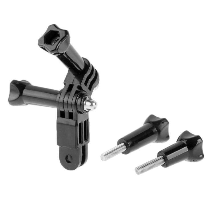 ST-05 Three-way Pivot Arm Assembly Extension & 4 Thumb Knobs for GoPro Hero11 Black / HERO10 Black /9 Black /8 Black /7 /6 /5 /5 Session /4 Session /4 /3+ /3 /2 /1, DJI Osmo Action and Other Action Cameras(Black)