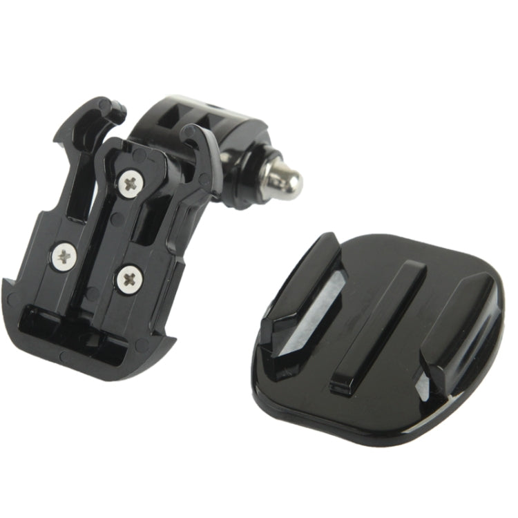 ST-57 J-Hook Buckle Mount + Sticker + Flat Surface for GoPro Hero11 Black / HERO10 Black /9 Black /8 Black /7 /6 /5 /5 Session /4 Session /4 /3+ /3 /2 /1, DJI Osmo Action and Other Action Cameras