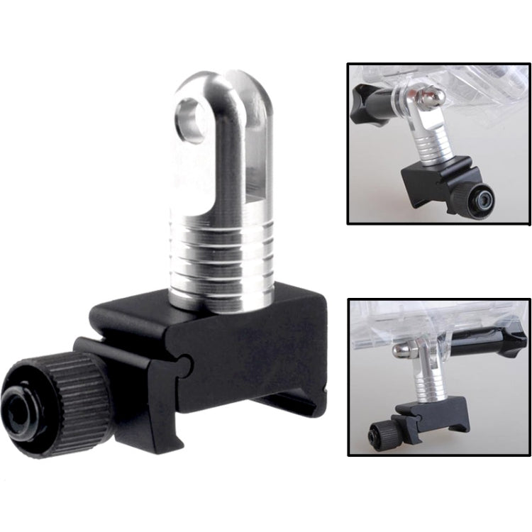 Super Mini Quick Release 20mm Rail Mount for GoPro HERO6 /5 /5 Session /4 Session /4 /3+ /3 /2 /1, Xiaoyi and Other Action Cameras(Black)