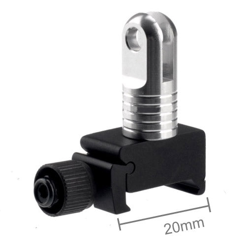 Super Mini Quick Release 20mm Rail Mount for GoPro HERO6 /5 /5 Session /4 Session /4 /3+ /3 /2 /1, Xiaoyi and Other Action Cameras(Black)