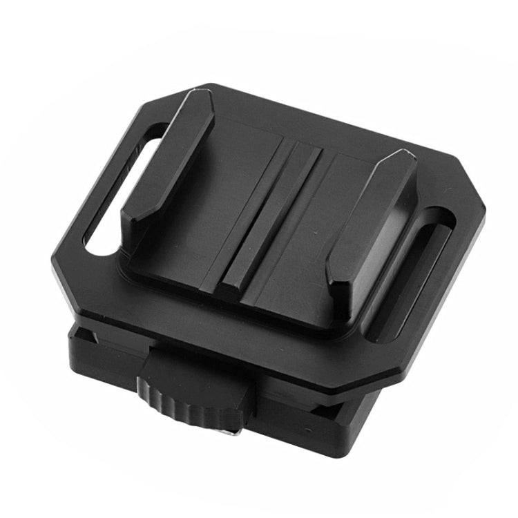 ST-80 Aluminum Helmet Mount Base for GoPro HERO6 /5 /5 Session /4 Session /4 /3+ /3 /2 /1, Xiaoyi and Other Action Cameras(Black)