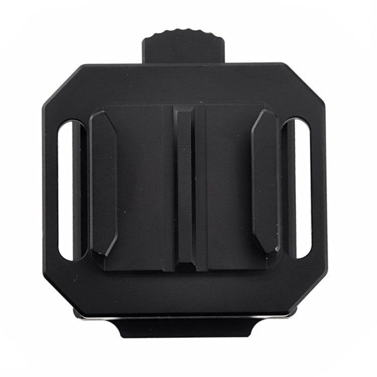 ST-80 Aluminum Helmet Mount Base for GoPro HERO6 /5 /5 Session /4 Session /4 /3+ /3 /2 /1, Xiaoyi and Other Action Cameras(Black)