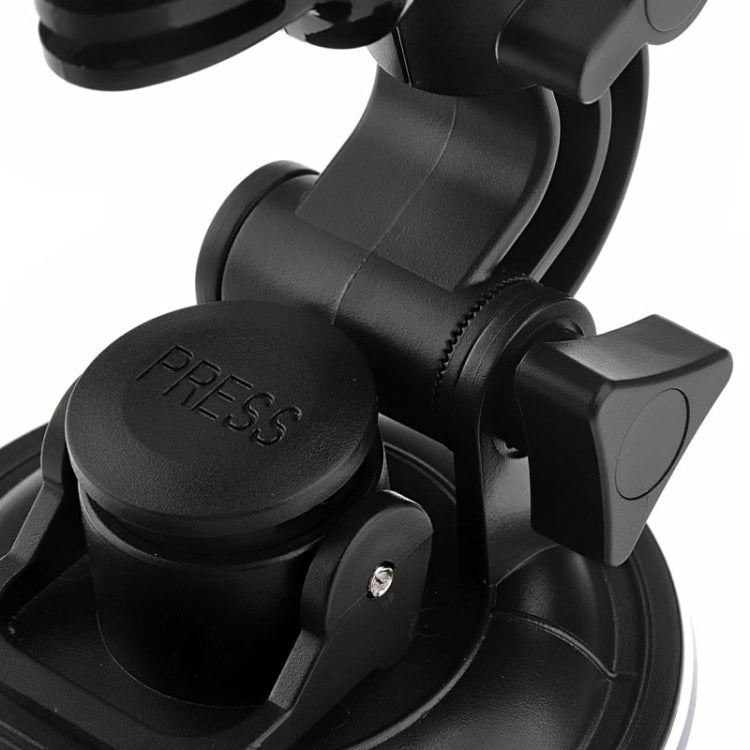 ST-72 9cm Diameter Car Window Plastic Cup Suction Mount + Tripod Holder Gadget for GoPro Hero11 Black / HERO10 Black /9 Black /8 Black /7 /6 /5 /5 Session /4 Session /4 /3+ /3 /2 /1, DJI Osmo Action and Other Action Cameras(Black)