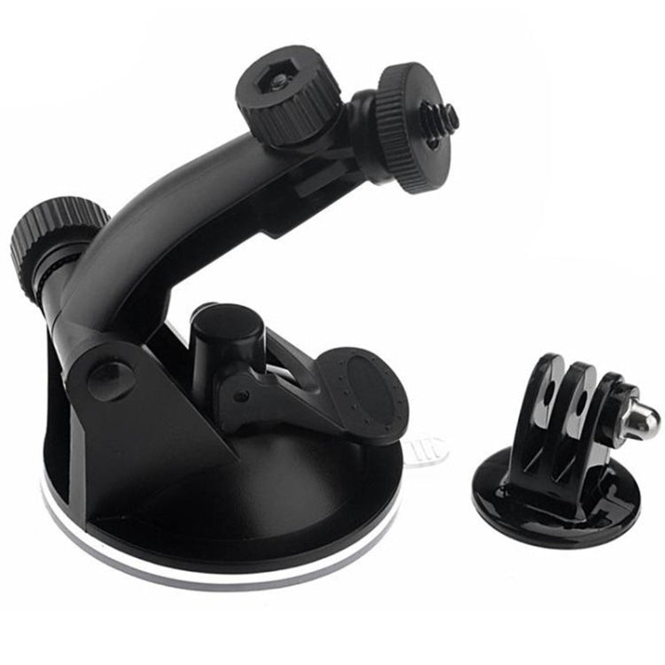 ST-72 9cm Diameter Car Window Plastic Cup Suction Mount + Tripod Holder Gadget for GoPro Hero11 Black / HERO10 Black /9 Black /8 Black /7 /6 /5 /5 Session /4 Session /4 /3+ /3 /2 /1, DJI Osmo Action and Other Action Cameras(Black)