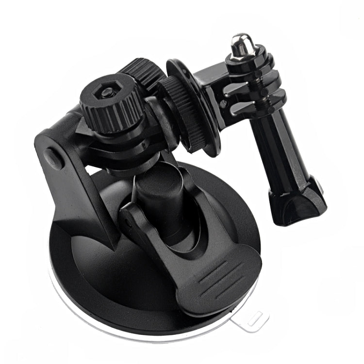 ST-51 Mini Car Suction Cup Tripod Adapter + 7CM Diameter Base Mount for GoPro Hero11 Black / HERO10 Black /9 Black /8 Black /7 /6 /5 /5 Session /4 Session /4 /3+ /3 /2 /1, DJI Osmo Action and Other Action Cameras(Black)