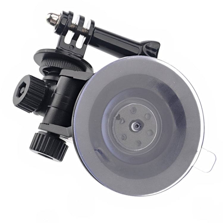 ST-51 Mini Car Suction Cup Tripod Adapter + 7CM Diameter Base Mount for GoPro Hero11 Black / HERO10 Black /9 Black /8 Black /7 /6 /5 /5 Session /4 Session /4 /3+ /3 /2 /1, DJI Osmo Action and Other Action Cameras(Black)
