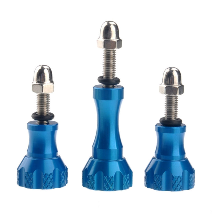 ST-50 3 x Aluminum Thumb Knob Stainless Bolt Nut Screw for GoPro HD HERO4 / 3+ / 3 / 2 / 1