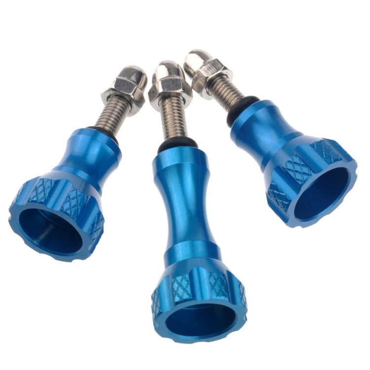 ST-50 3 x Aluminum Thumb Knob Stainless Bolt Nut Screw for GoPro HD HERO4 / 3+ / 3 / 2 / 1