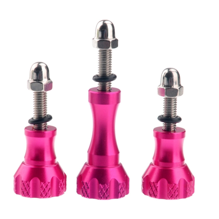 ST-50 3 x Aluminum Thumb Knob Stainless Bolt Nut Screw for GoPro HD HERO4 / 3+ / 3 / 2 / 1