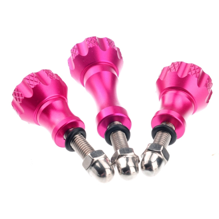ST-50 3 x Aluminum Thumb Knob Stainless Bolt Nut Screw for GoPro HD HERO4 / 3+ / 3 / 2 / 1
