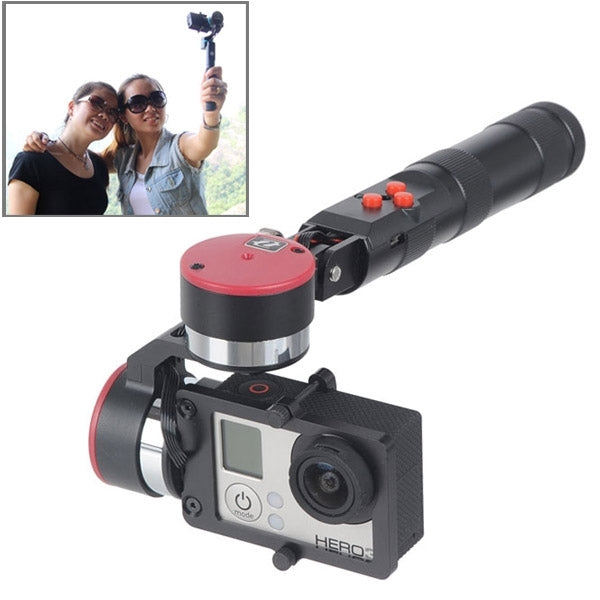 Z-ONE 2-Axis Brushless Handheld Gimbal for GoPro HERO3+ /3 Photography(Red)