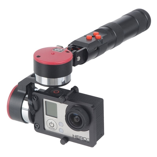 Z-ONE 2-Axis Brushless Handheld Gimbal for GoPro HERO3+ /3 Photography(Red)