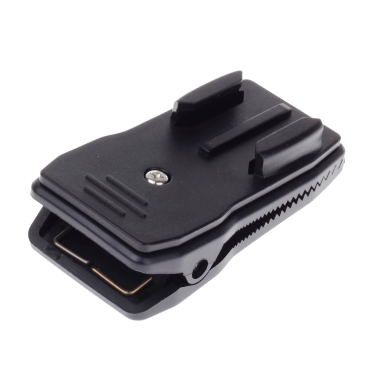 360 Degree Rotation J Shape Backpack Hat Clip Fast Clamp Mount for Xiaomi Yi Sport Camera(XM17)