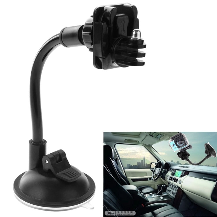 Car Windshield Suction Cup Holder with 360 Degree Rotatable Adapter for GoPro Hero4 / 3+/ 3 / 2 / 1 / SJCAM SJ4000 / SJ5000 / SJ6000