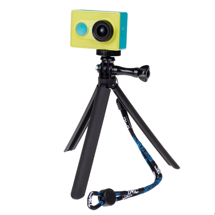 Portable Folding Tripod with Lanyard & Screw Rod and Adapter for Xiaomi Yi Sport Camera