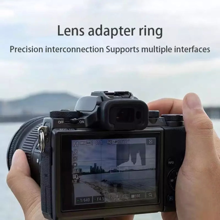 EOS-M4/3 Lens Mount Stepping Ring(Black)