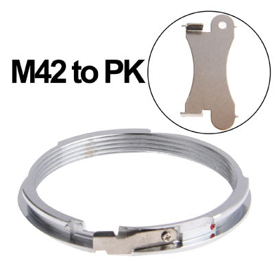 M42 42mm to PK K Mount Adapter Infinity Focus(Silver)