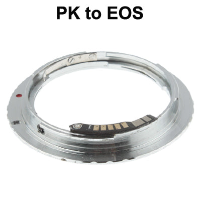 PK-EOS Lens Mount Stepping Ring with Chip