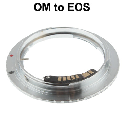 OM-EOS Lens Mount Stepping Ring with Chip