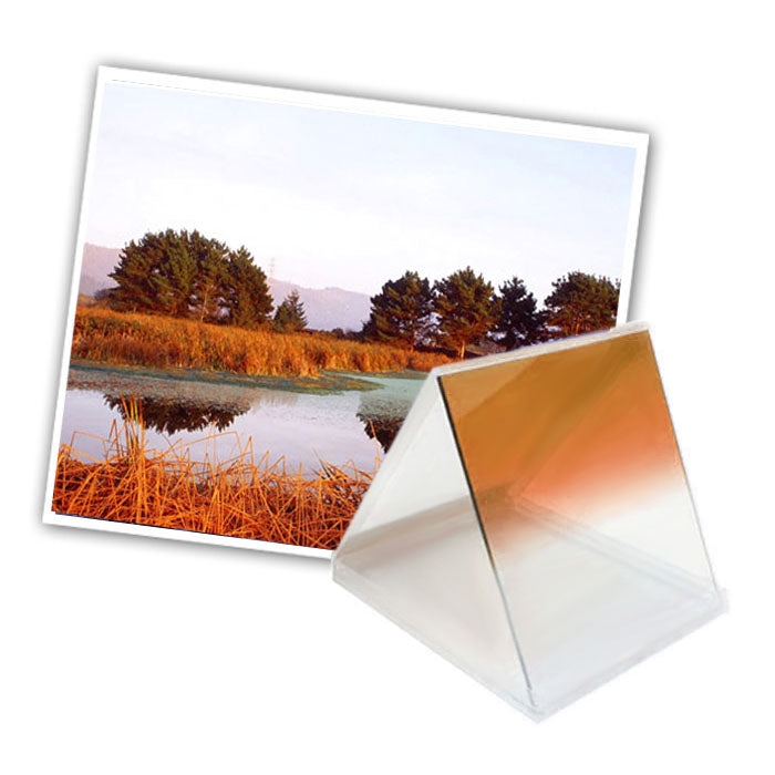 Square Gradual Change Orange Color Lens Filter(Orange)