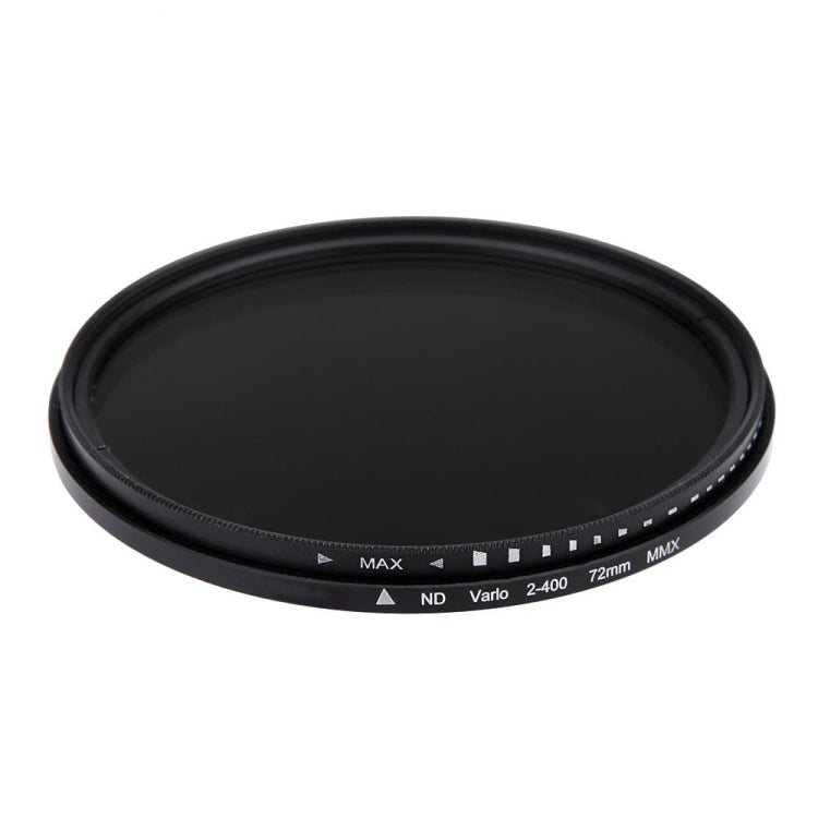 72mm ND Fader Neutral Density Adjustable Variable Filter ND 2 to ND 400 Filter(Black)