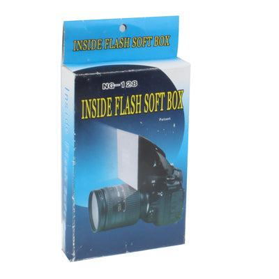 Folding Flash Soft Diffuser (NG-128), 128mm x 87mm x 45mm(Black)