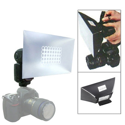 Folding Flash Soft Diffuser (NG-200), 200mm x 120mm x 85mm(Black)