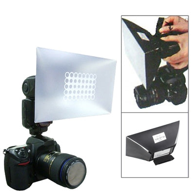 Folding Flash Soft Diffuser (NG-200), 200mm x 120mm x 85mm(Black)