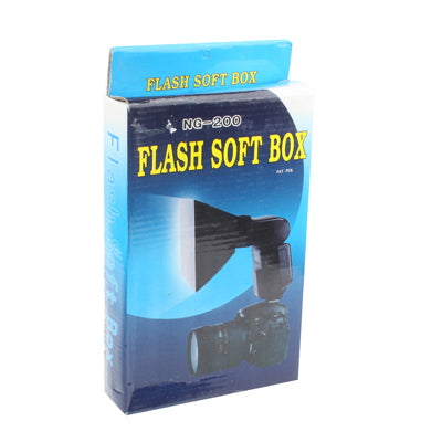 Folding Flash Soft Diffuser (NG-200), 200mm x 120mm x 85mm(Black)