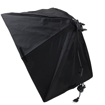 50x70cm Folding Easy Soft Box with E27 Bulb Socket, US Plug Adapter(Black)
