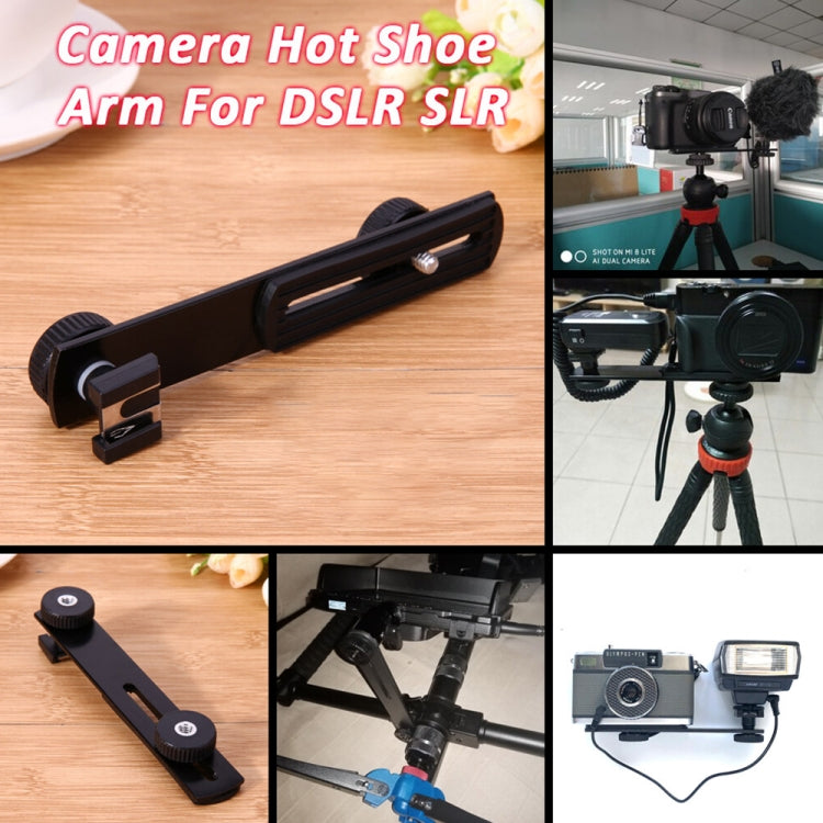 Metal Flash Bracket for DSLR Camera(Black)