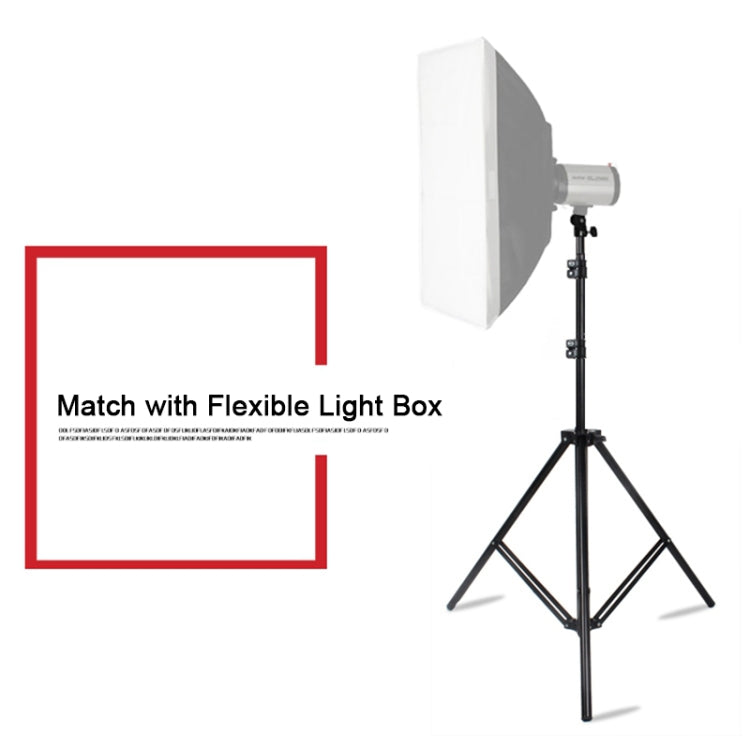 68cm-200cm Height Professional Photography Aluminum Lighting Stand for Studio Flash Light(Black)