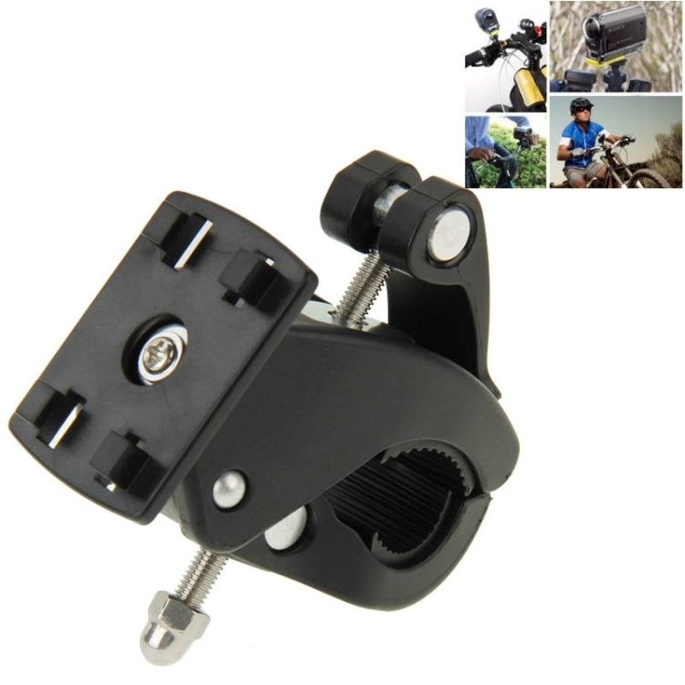 Bicycle Motorcycle Holder Handlebar Mount for PULUZ Action Sports Cameras Jaws Flex Clamp Mount for GoPro Hero11 Black / HERO10 Black /9 Black /8 Black /7 /6 /5 /5 Session /4 Session /4 /3+ /3 /2 /1, DJI Osmo Action and Other Action Cameras(Black)