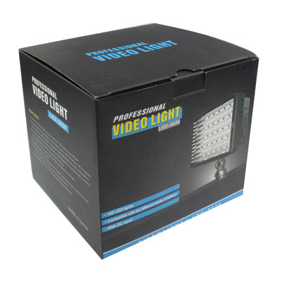 160 LED Video Light with Two Color Temperature Transparent Films (Tawny / White), US Plug(Black)