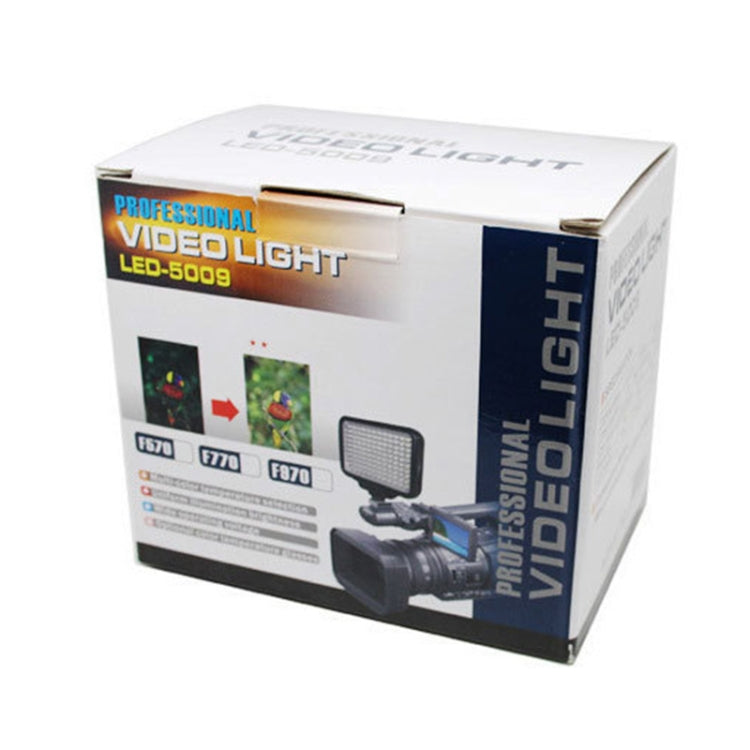 LED-5009 120 LED Video Light with Soft Sheets / Yellow Filters, No Battery(Black)