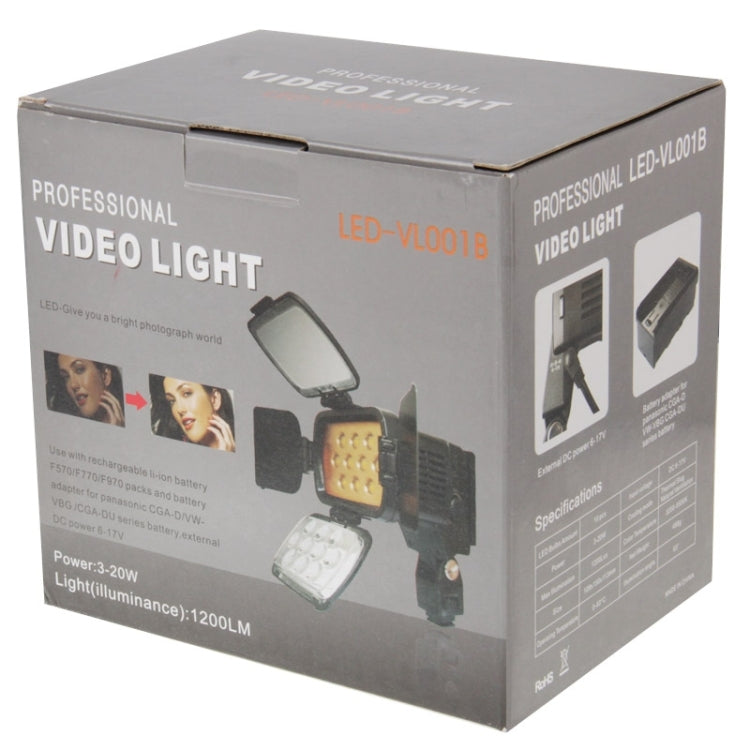 LED-VL001B Professional 10 LED Video Light for Camera / Video Camcorder(Black)